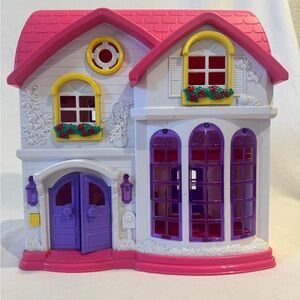 VTG Redbox Happy Sounds Doll House Easy Fold Light Up Doorbell & Chimes - Works